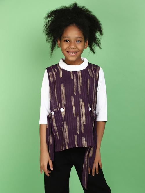 girls mock neck printed top - 20836633 -  Standard Image - 0
