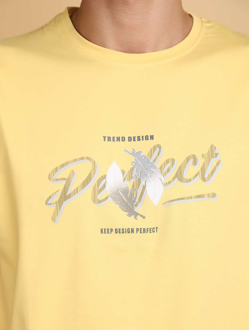 men slim fit printed short sleeve t-shirt - 20836691 -  Standard Image - 4