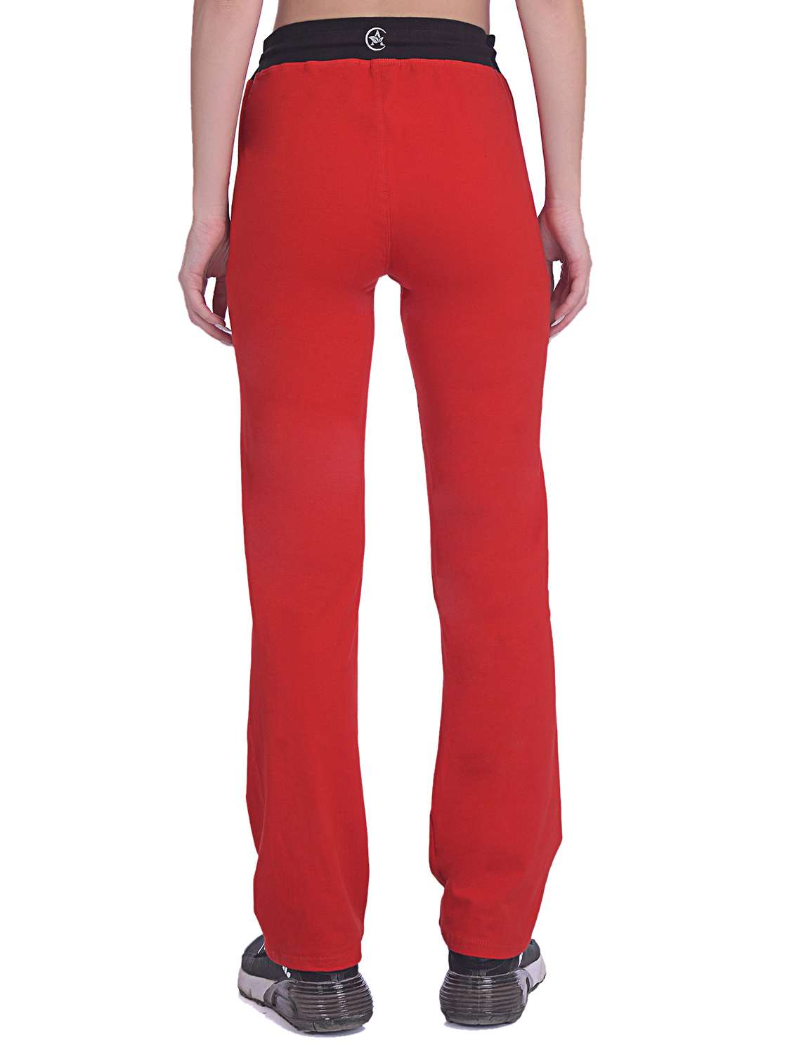 solid red cotton blend track pant - 20837644 -  Standard Image - 1