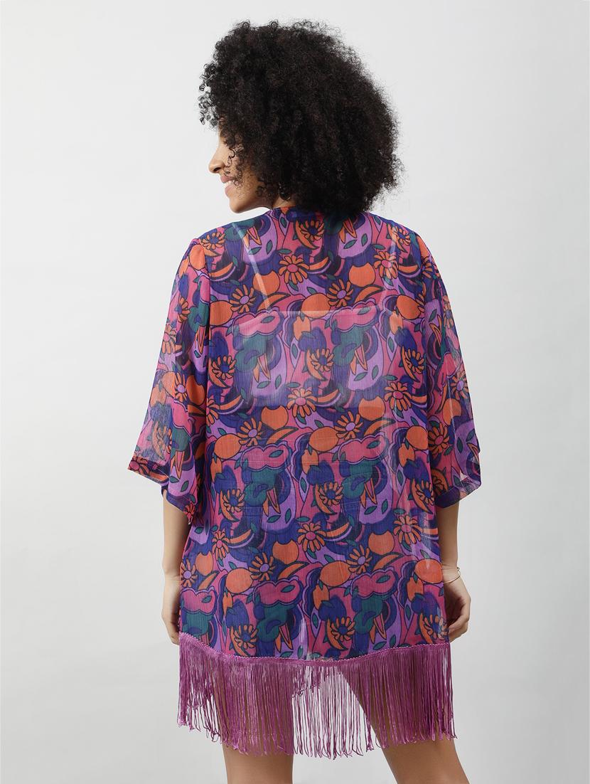 women floral printed regular shrug - 20837661 - Standard Image - 4