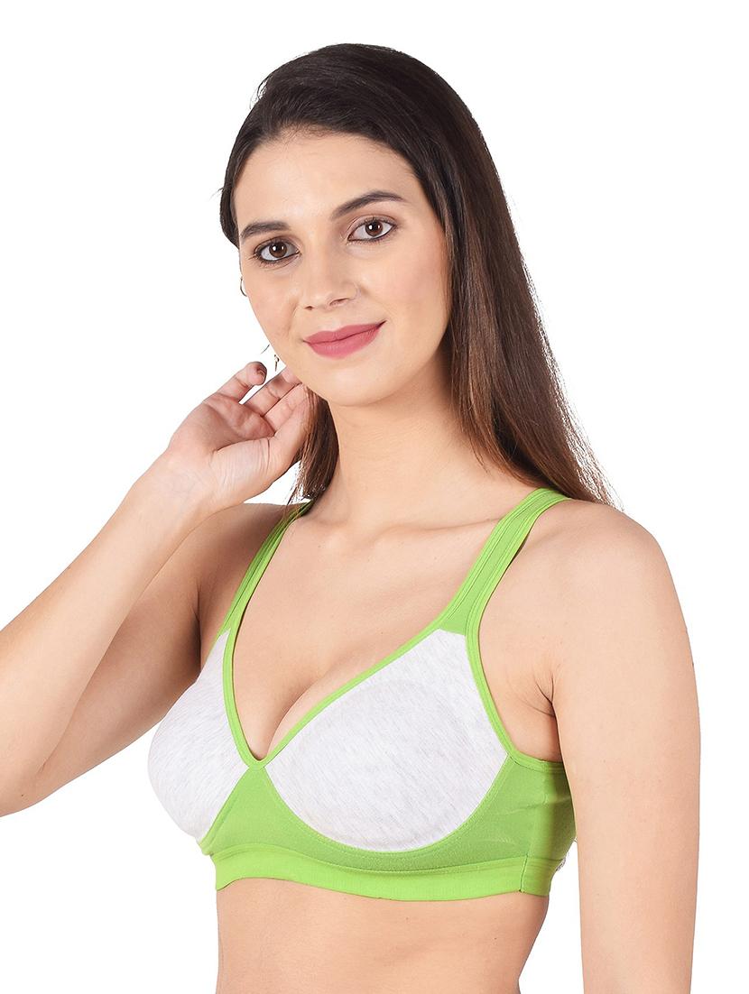 women color block sports bra - 20838683 - Standard Image - 1
