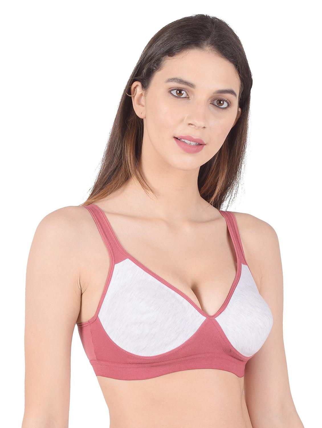 women color block sports bra - 20838687 -  Standard Image - 1