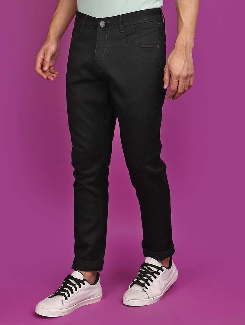 men mid rise plain denim jeans - 20839472 -  Standard Image - 1