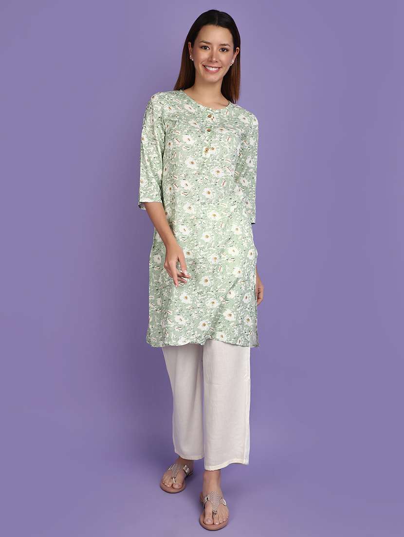 women printed kurta palazzo set set - 20839479 -  Standard Image - 1