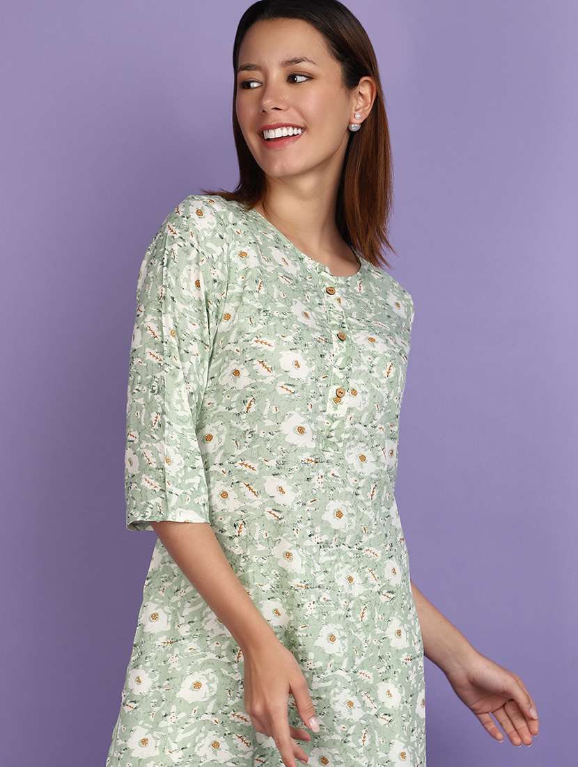 women printed kurta palazzo set set - 20839479 -  Standard Image - 4