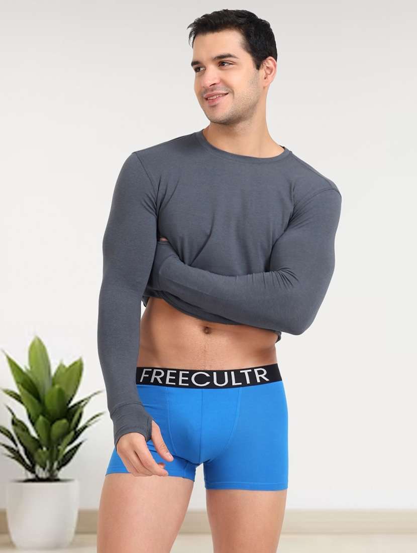 men pack of 2 pure cotton trunks briefs - 20839999 -  Standard Image - 6