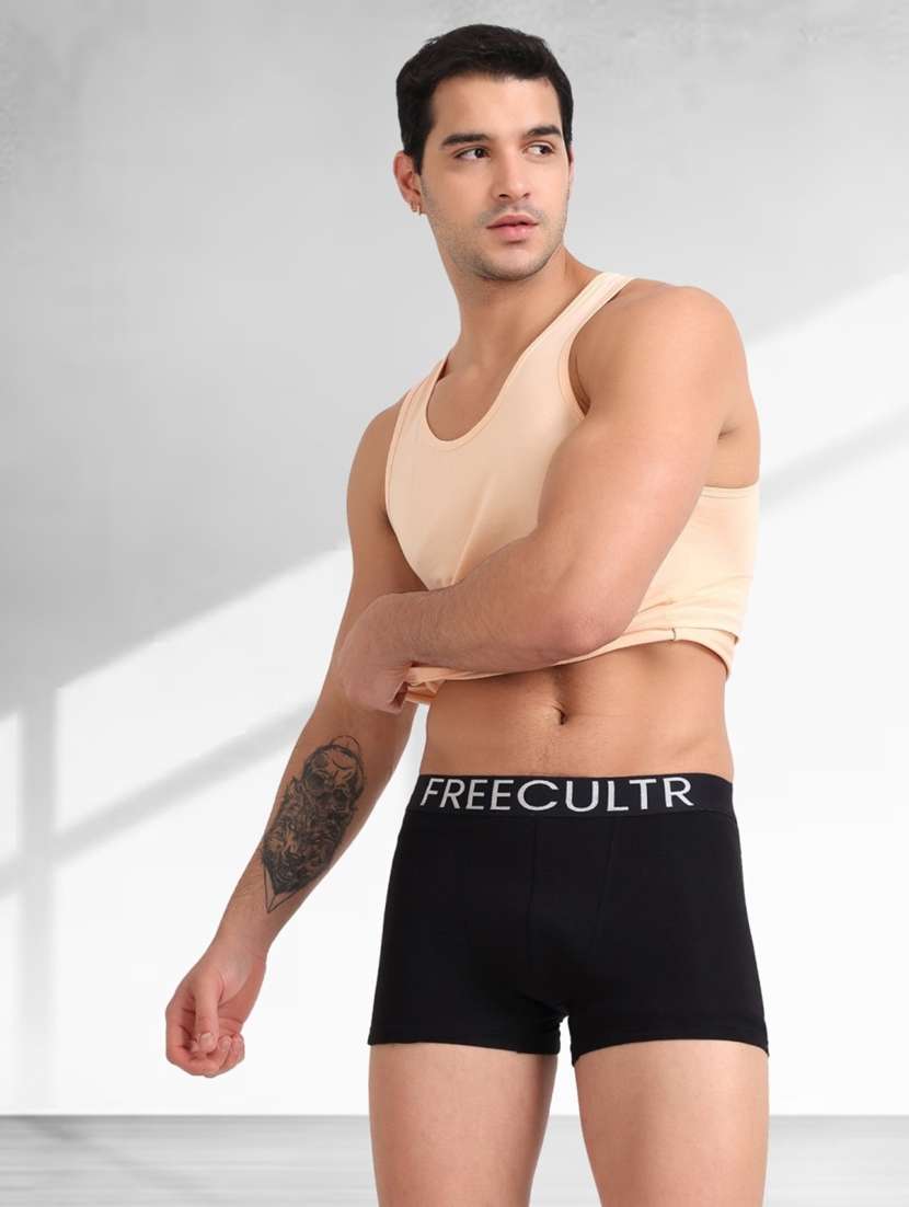 men pack of 2 pure cotton trunks briefs - 20840003 -  Standard Image - 6