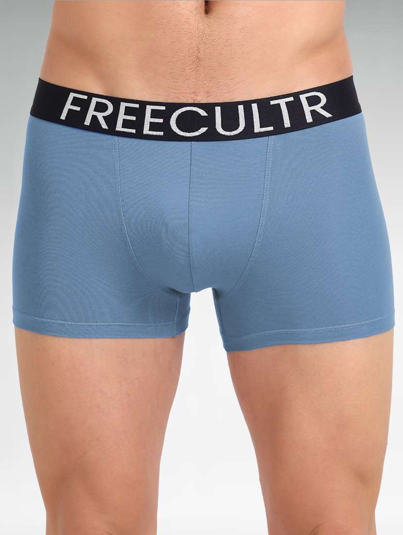 men pack of 3 pure cotton trunks briefs - 20840005 -  Standard Image - 1