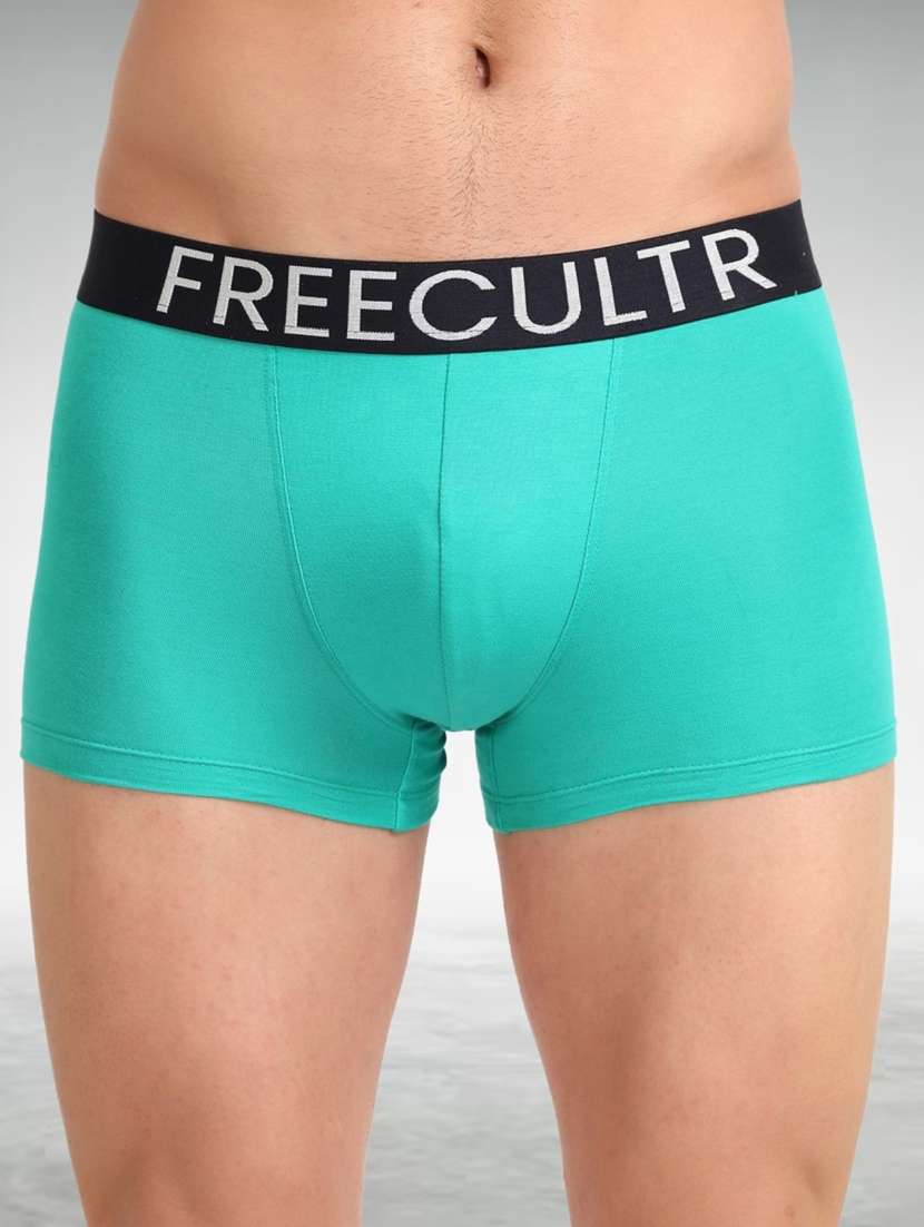 men pack of 3 pure cotton trunks briefs - 20840007 -  Standard Image - 1