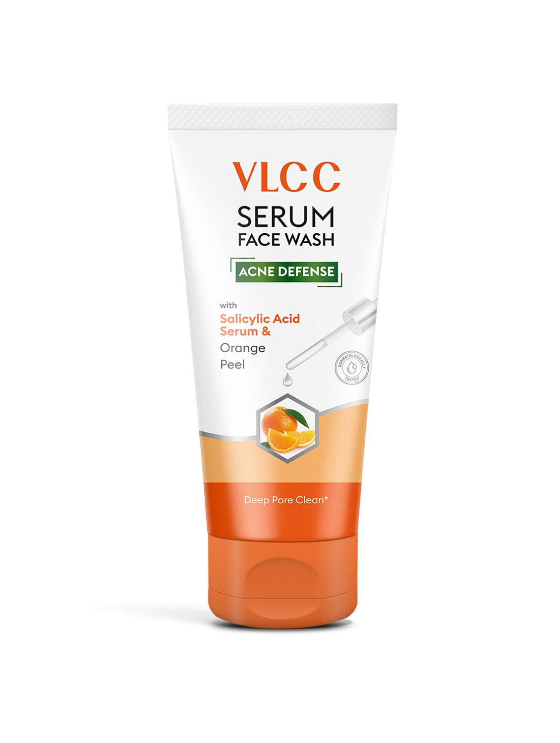 vlcc acne defense serum facewash with salicylic acid serum & orange - 100ml  ( pack of 2 ) - 20840502 -  Standard Image - 1