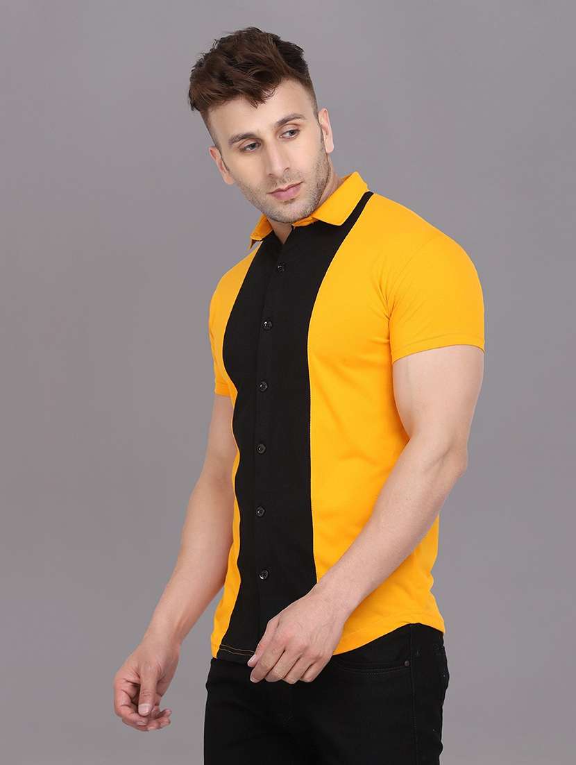men collared short sleeves casual shirt - 20840655 -  Standard Image - 1