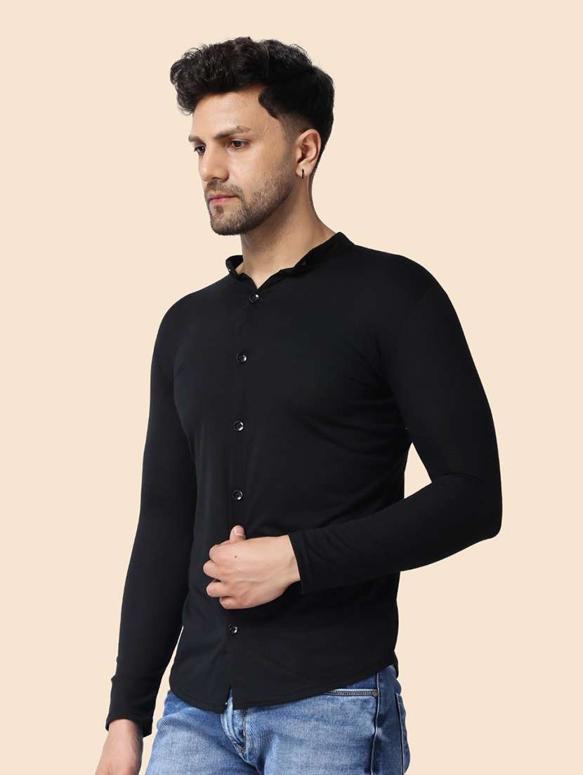 men solid cotton casual shirt - 20840690 -  Standard Image - 1