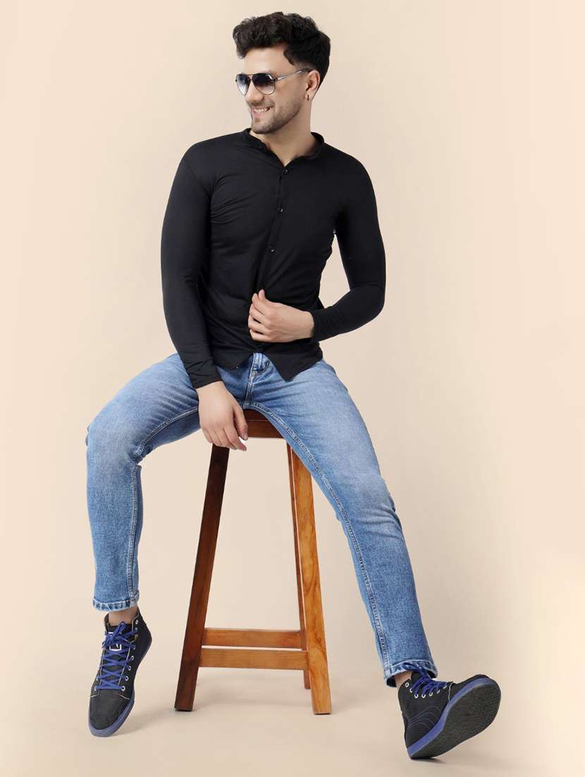 men solid cotton casual shirt - 20840690 -  Standard Image - 4