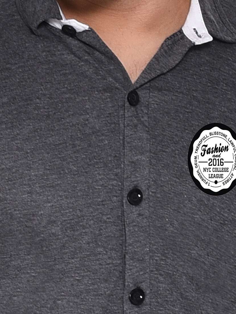 Men Collared Neck Casual Shirt - 20840693 -  Standard Image - 4