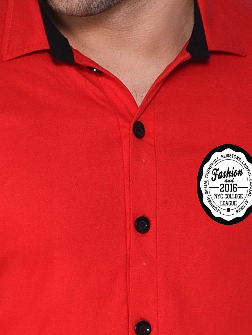 men placement print cotton shirt - 20840697 -  Standard Image - 4