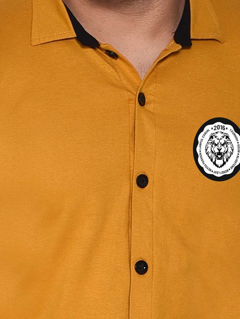 men placement print cotton shirt - 20840718 -  Standard Image - 4