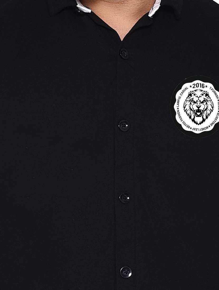 men placement print cotton shirt - 20840722 -  Standard Image - 4