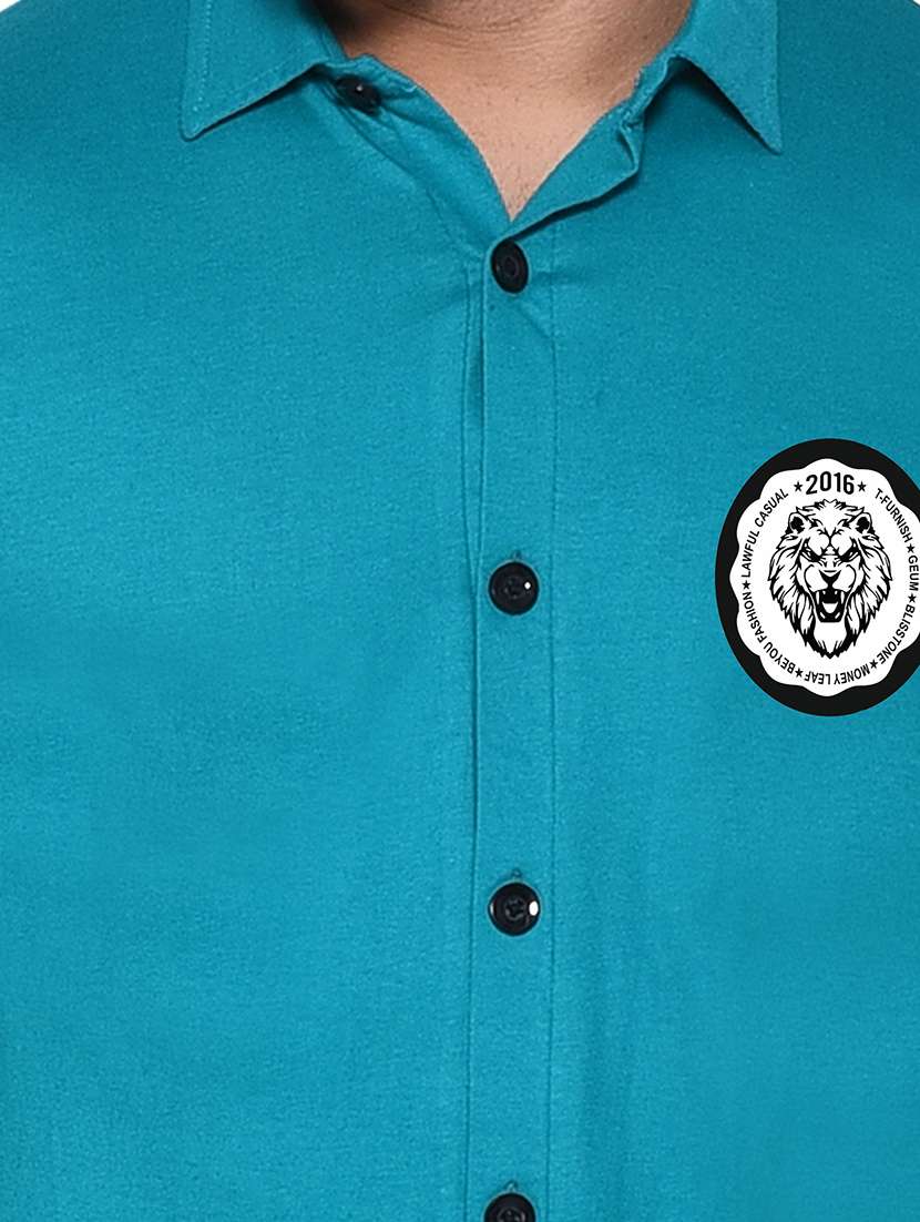 men color block cotton casual shirt - 20840723 - Standard Image - 4