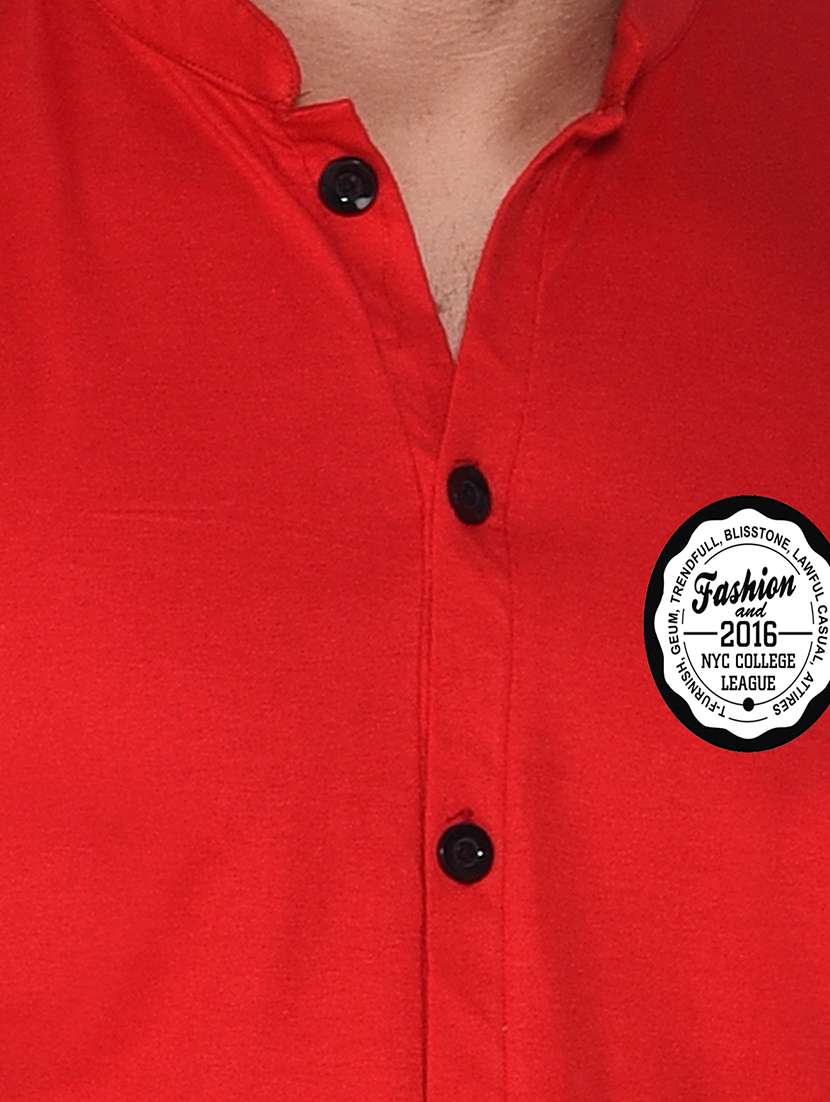 men mandarin neck casual shirt - 20840769 -  Standard Image - 4