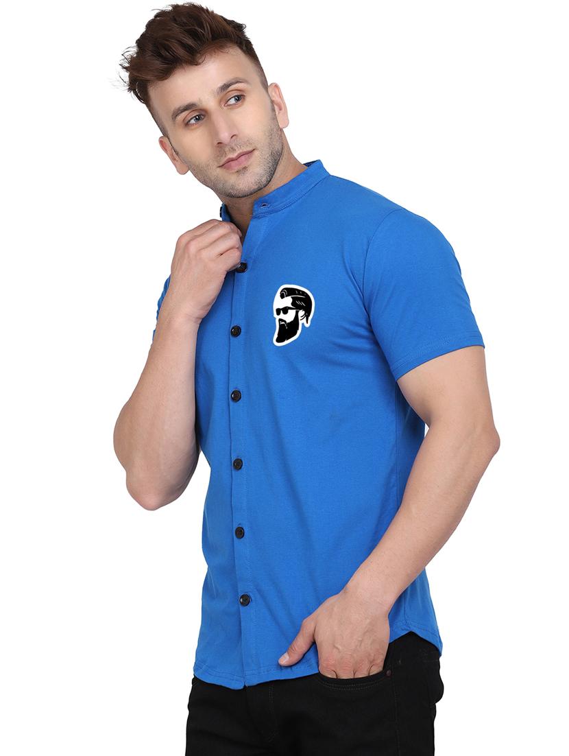 men placement print cotton t-shirt - 20840779 - Standard Image - 1
