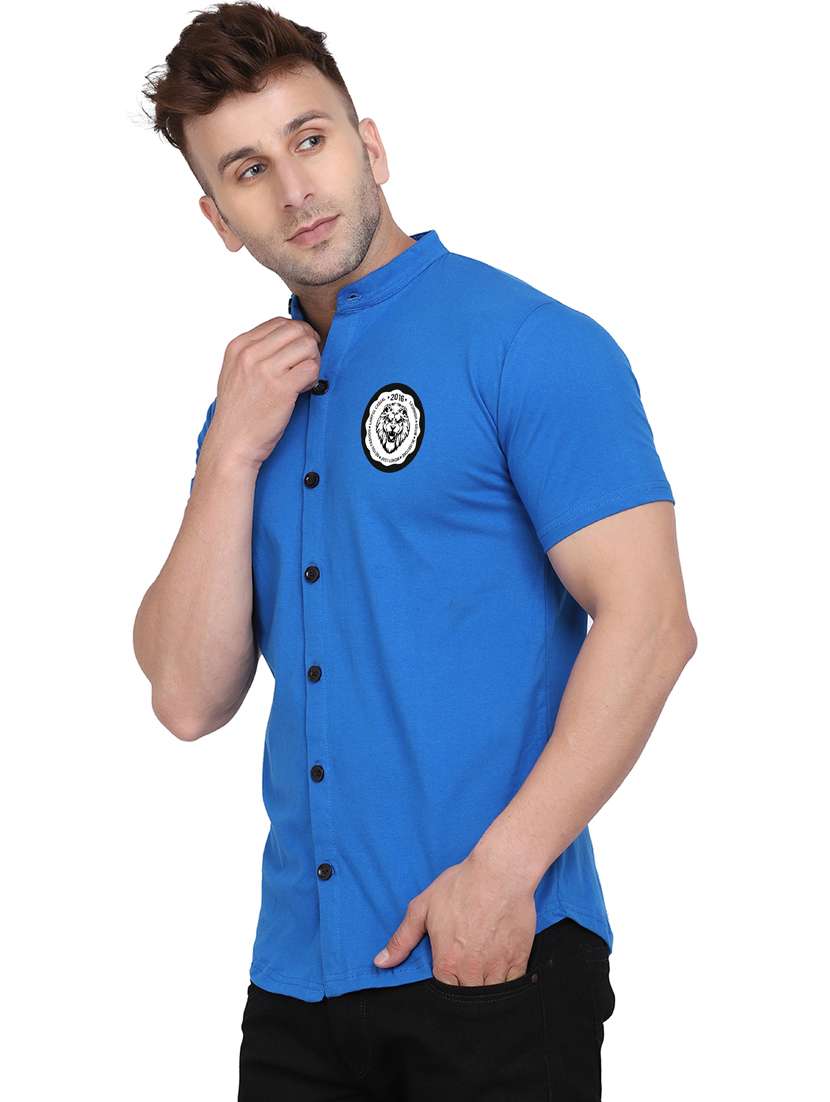 men placement print cotton t-shirt - 20840790 -  Standard Image - 1