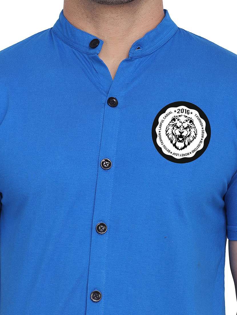 men placement print cotton t-shirt - 20840790 -  Standard Image - 4