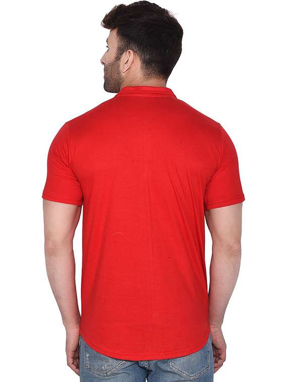 men collared placement printed casual shirt - 20840854 -  Standard Image - 1