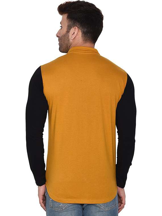 men collared color block casual shirt - 20840868 -  Standard Image - 1