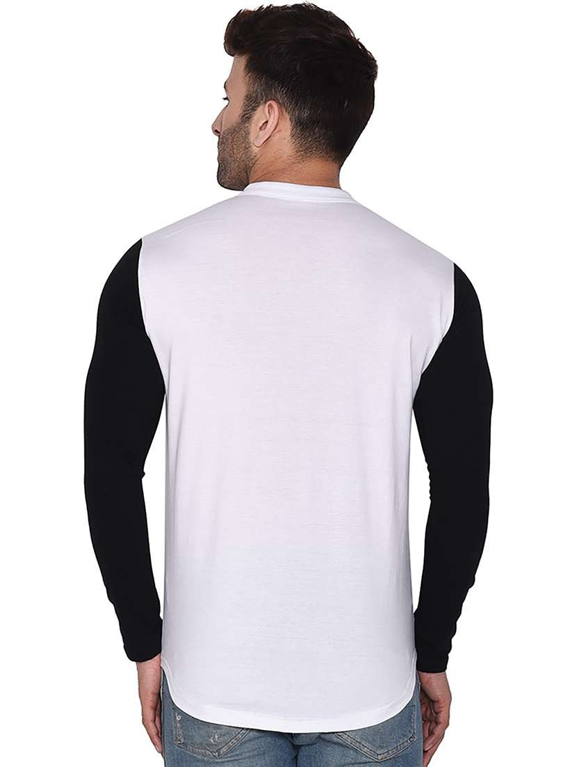 solid white & black detailed casual shirt - 20840985 -  Standard Image - 1