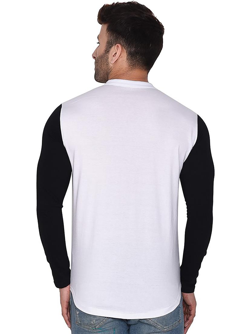solid white & black detailed casual shirt - 20840986 - Standard Image - 1