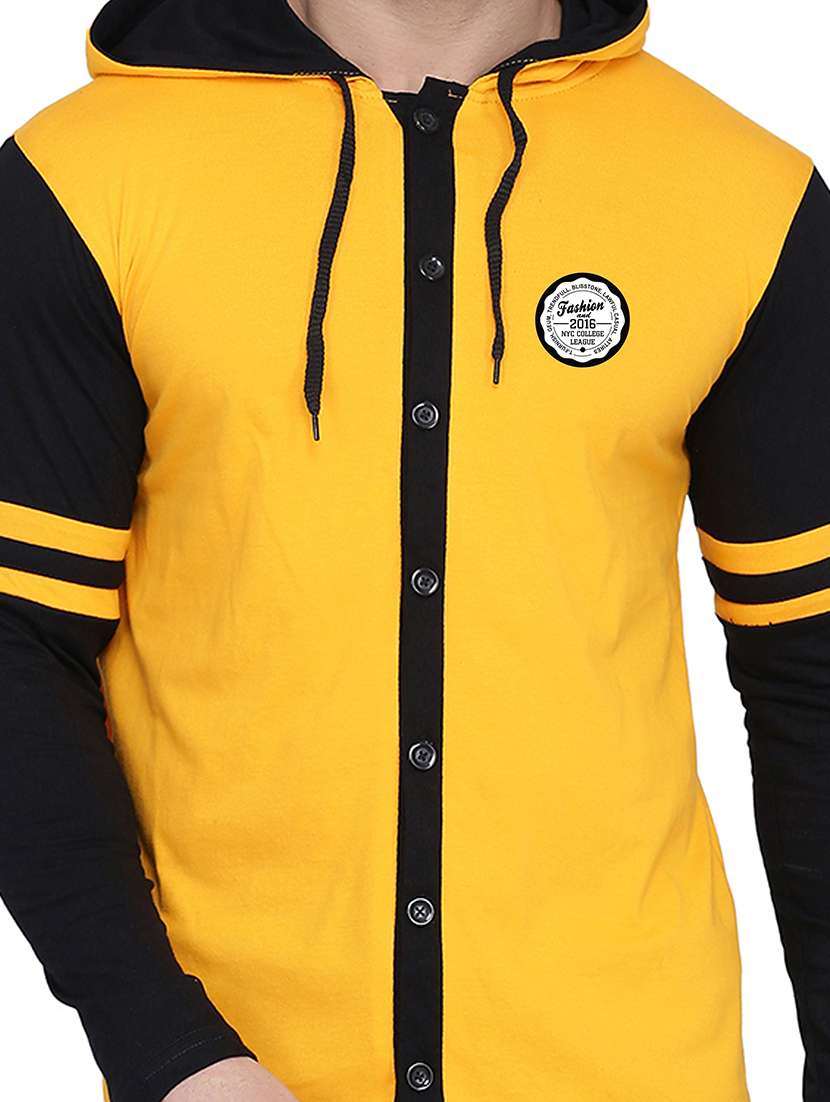 yellow cotton blend casual shirt - 20841041 -  Standard Image - 4