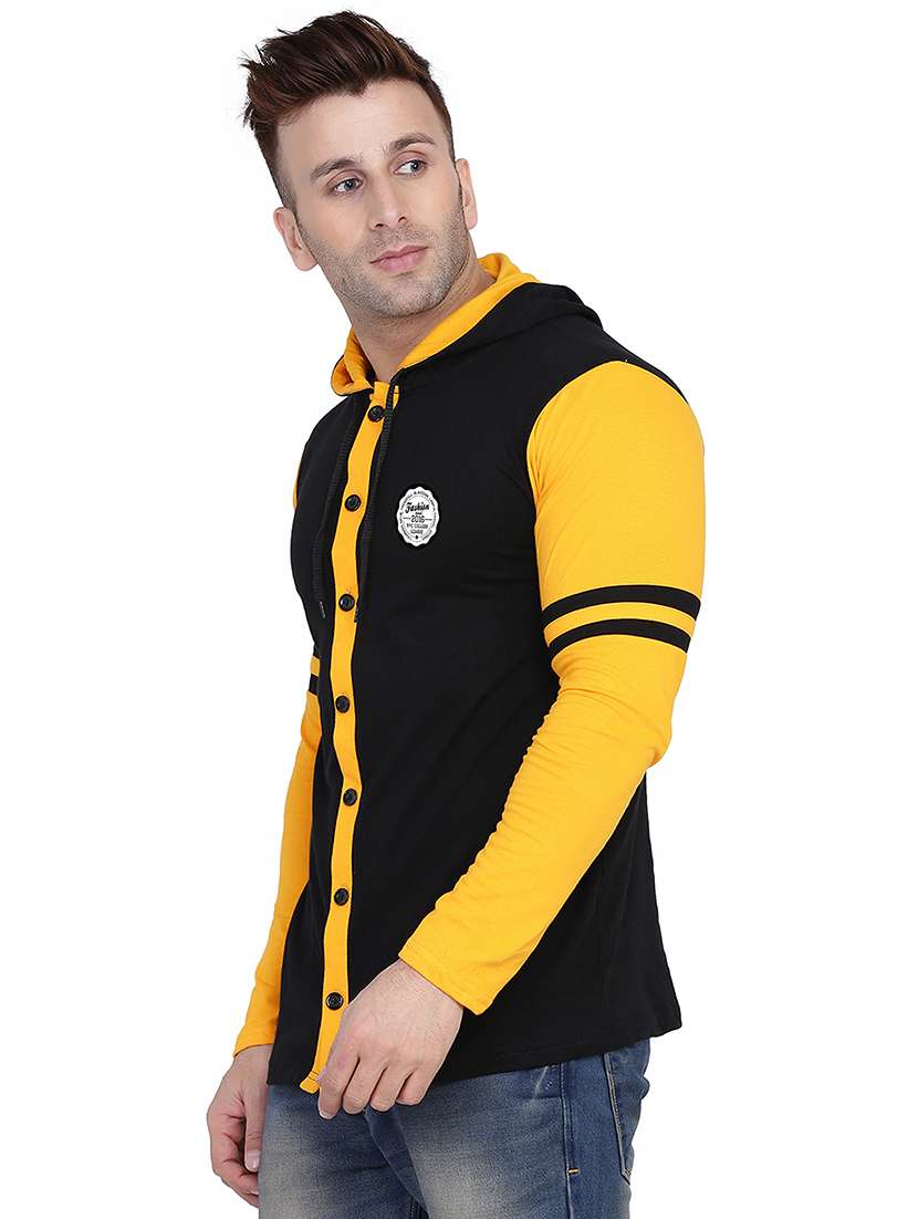 yellow cotton blend casual shirt - 20841044 -  Standard Image - 1