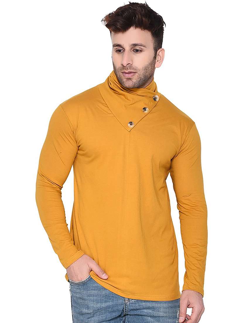 turtle neck solid t-shirt