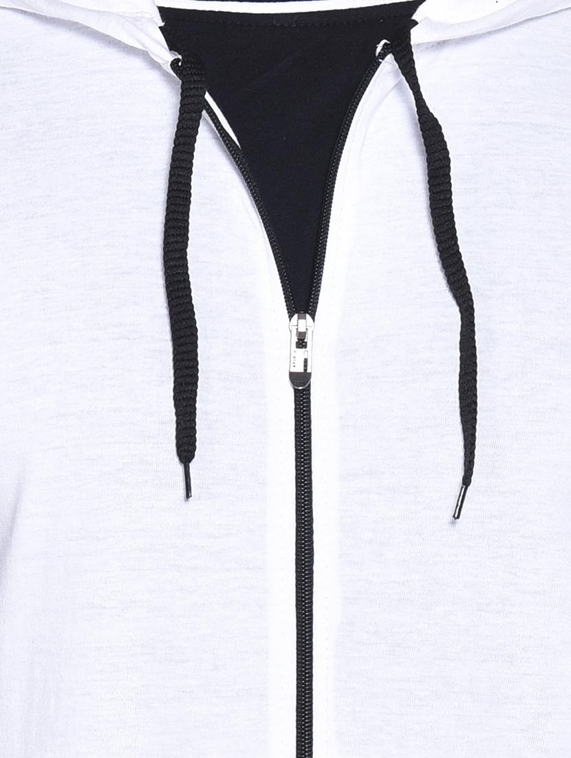 men zip-front regular fit hooded t-shirt - 20841284 - Standard Image - 4