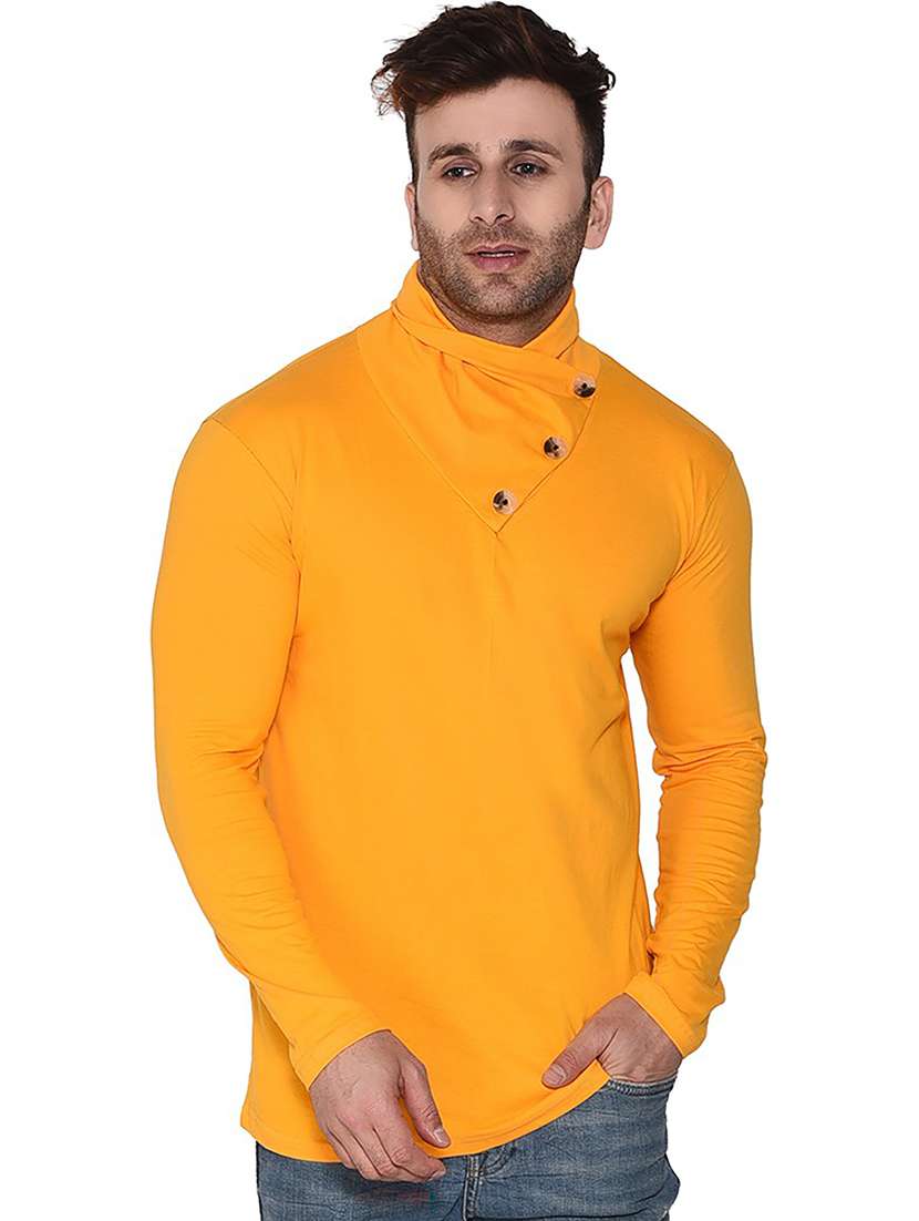 turtle neck solid t-shirt