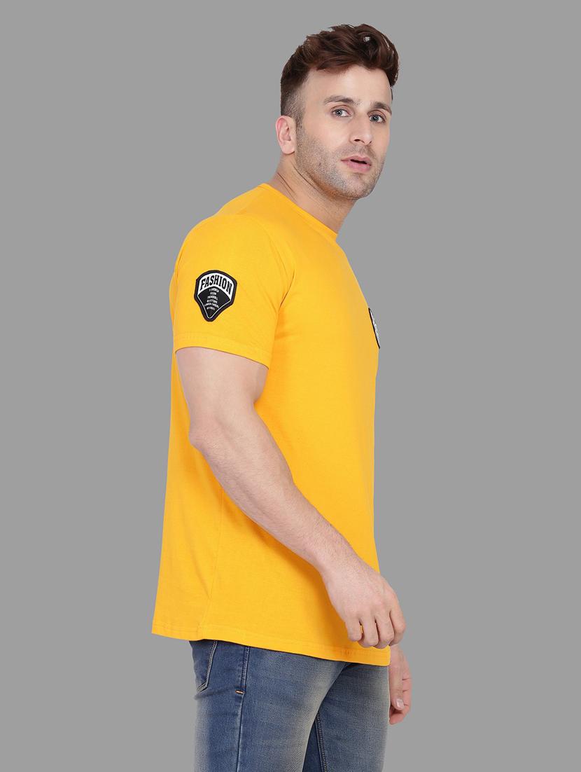 yellow cotton blend t-shirt - 20841410 - Standard Image - 1