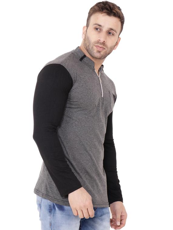 grey cotton blend t-shirt - 20841421 - Standard Image - 1