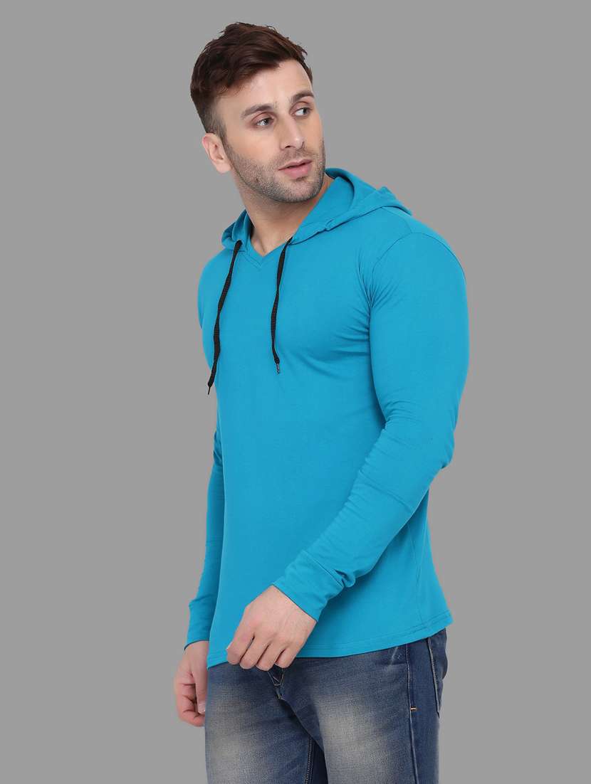 sea green cotton blend t-shirt - 20841423 -  Standard Image - 1