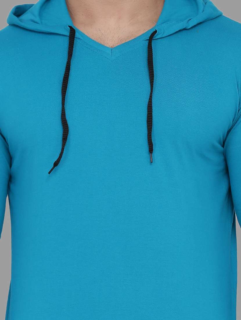sea green cotton blend t-shirt - 20841423 -  Standard Image - 4