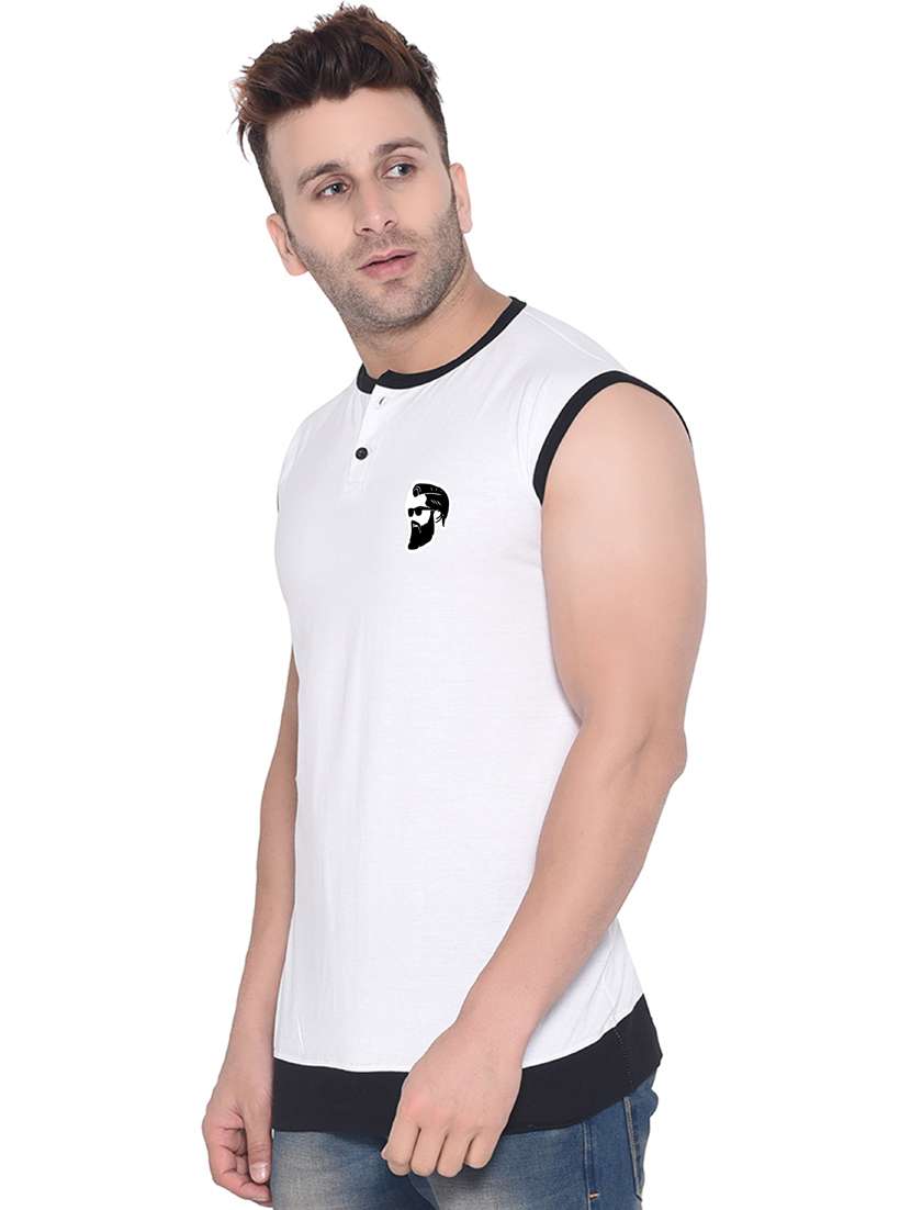 henley neck solid t-shirt - 20841457 -  Standard Image - 1