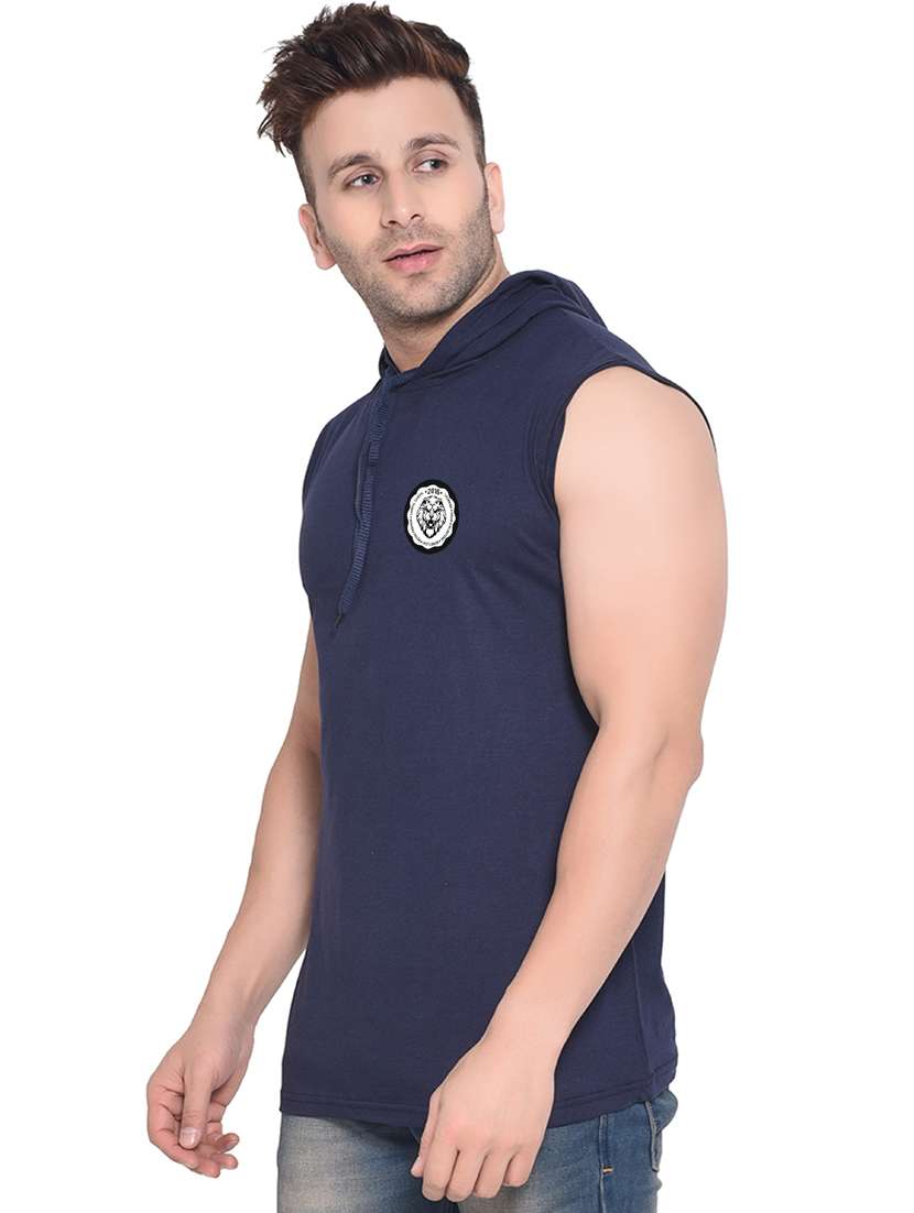 navy blue cotton blend t-shirt - 20841463 -  Standard Image - 1