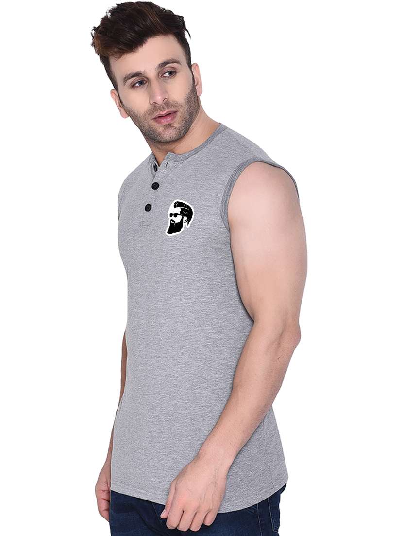 grey cotton blend t-shirt - 20841464 -  Standard Image - 1