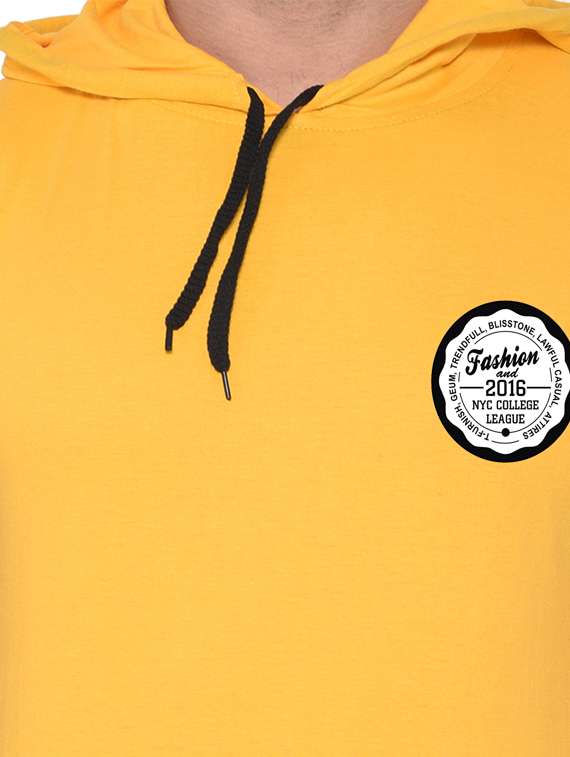 men solid hooded sleeveless t-shirt - 20841466 -  Standard Image - 4