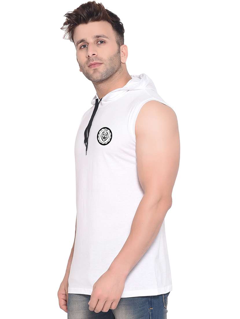 white cotton blend t-shirt - 20841469 -  Standard Image - 1