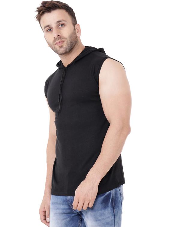 black cotton blend t-shirt - 20841485 -  Zoom Image - 0