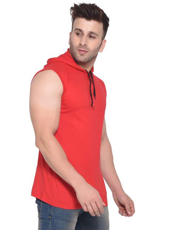 red cotton blend t-shirt - 20841486 -  Standard Image - 1