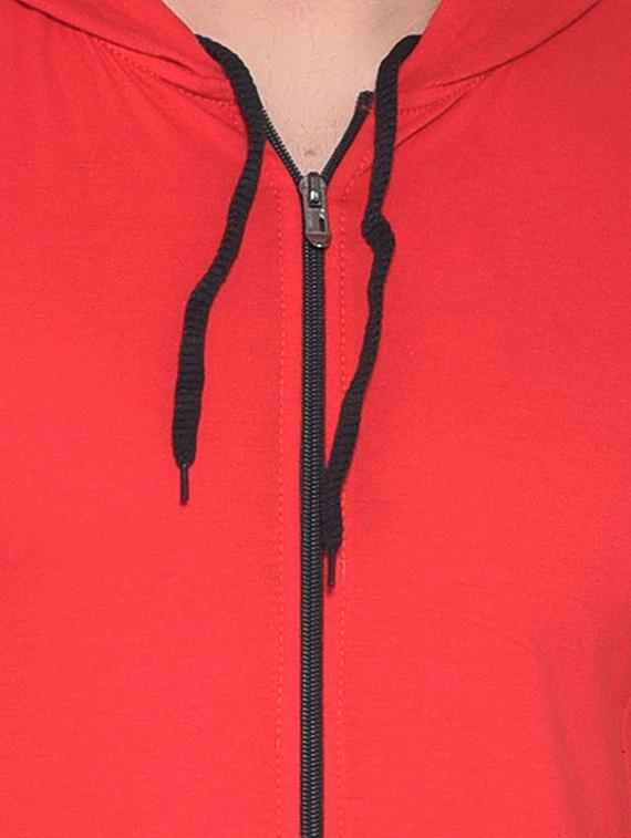men solid hooded sleeveless t-shirt - 20841505 - Standard Image - 4