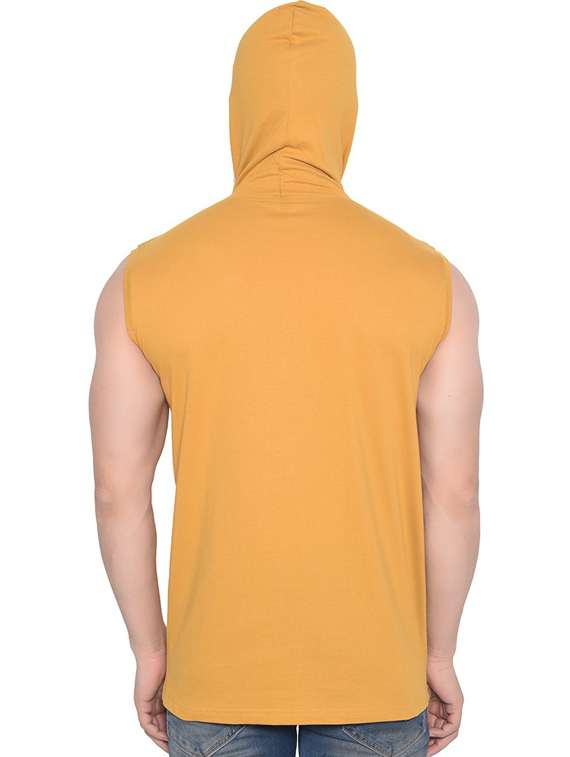 men hooded neck sleeveless t-shirt - 20841511 -  Standard Image - 1