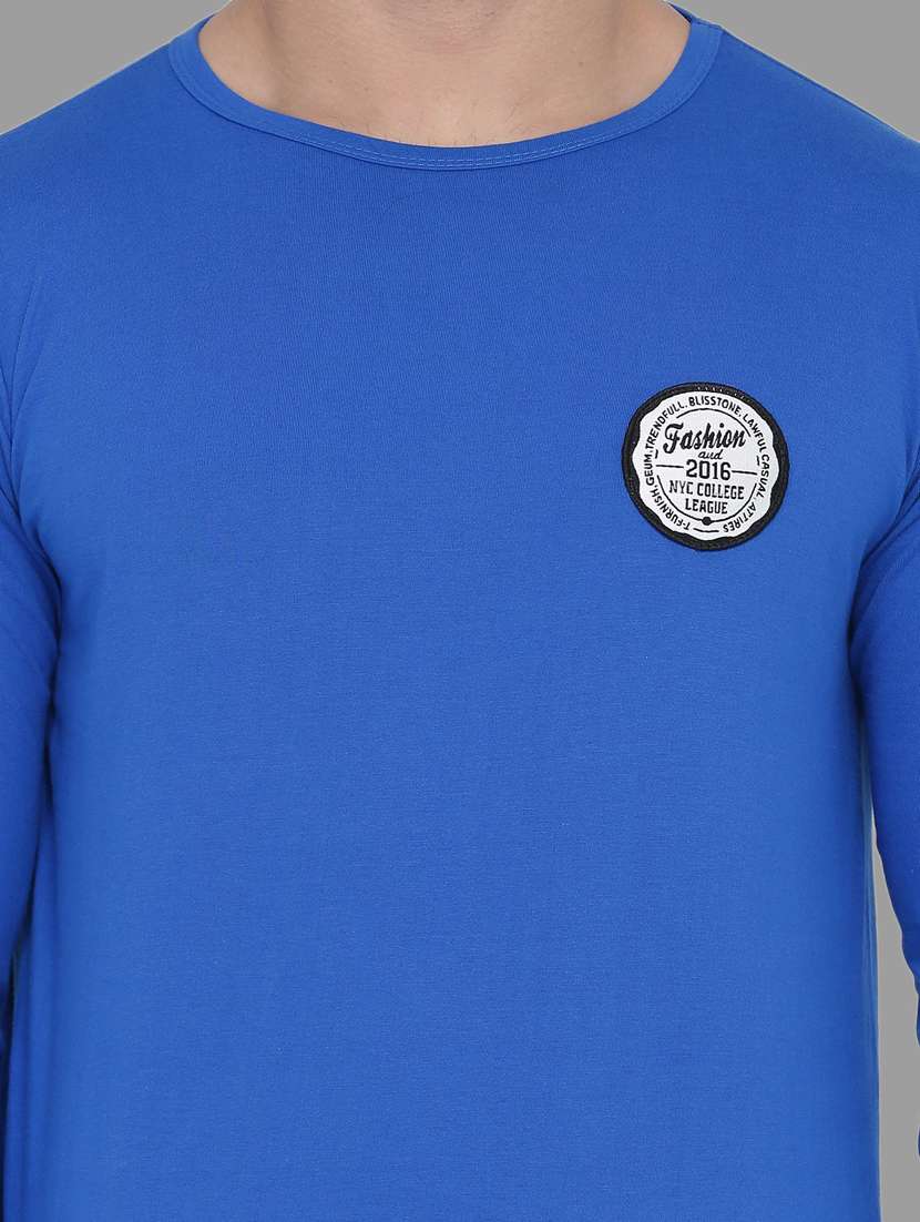 men logo print round neck t-shirt - 20841534 -  Standard Image - 4