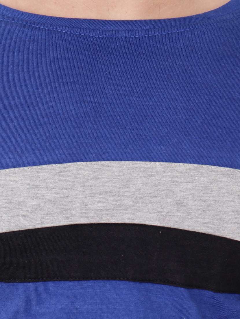 blue cotton blend t-shirt - 20841545 -  Standard Image - 4